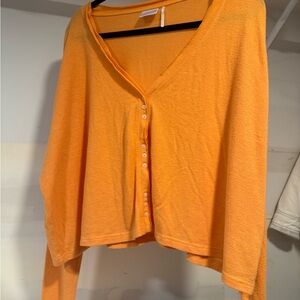 Urban Outfitters Orange Button-Down Shirt